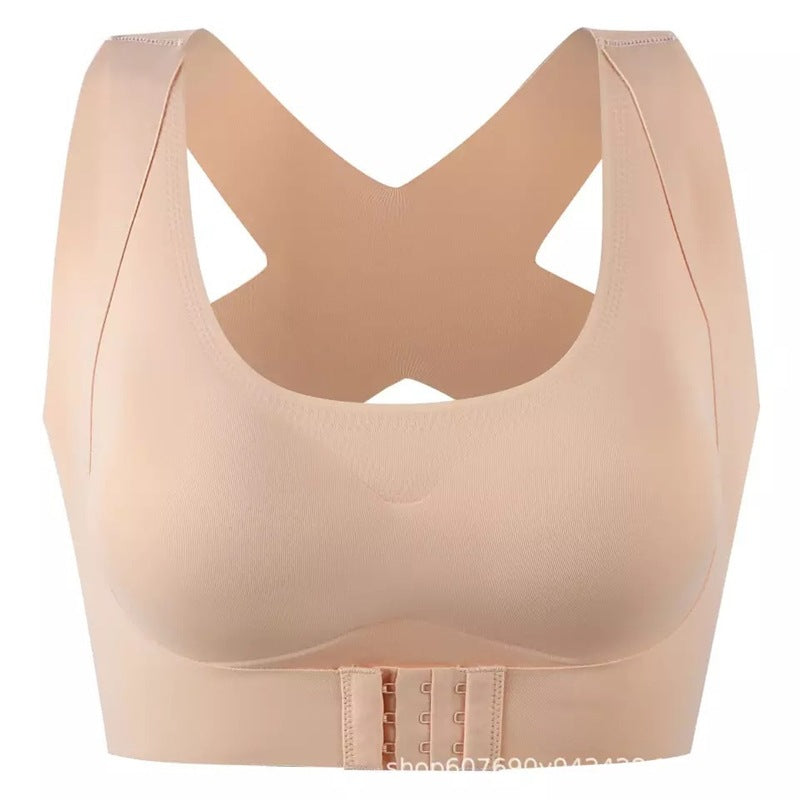 Posture Corrector Bra For Women 2-in-1 Breast Lifter & Back Support Front Closure Sports Shaper